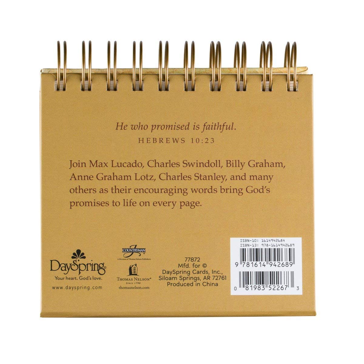 God's Promises Day by Day: 365 Inspiring Thoughts - Perpetual Calendar DayBrightener from DaySpring