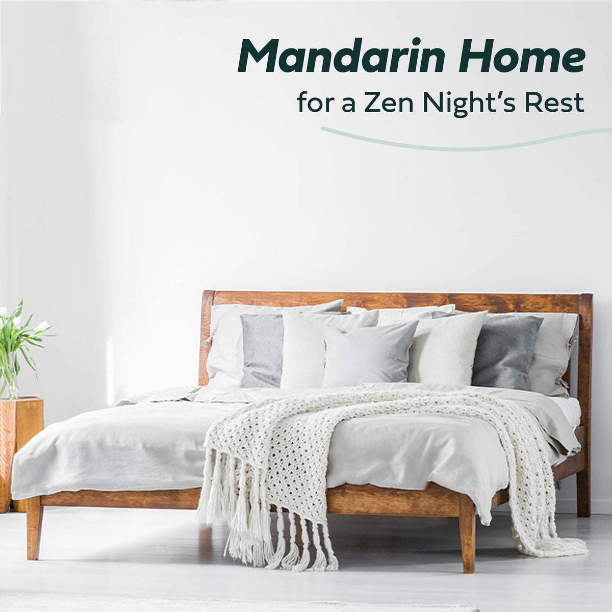 Mandarin Home Collection Ultra Soft Rayon Derived from Bamboo Plush Mattress Topper - Premium Mattress Pad - Twin XL