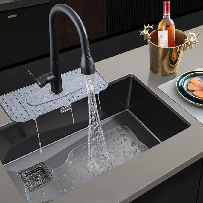 Silicone Faucet Mat, Kingmall Kitchen Faucet Mat Silicone Faucet Drip Catcher