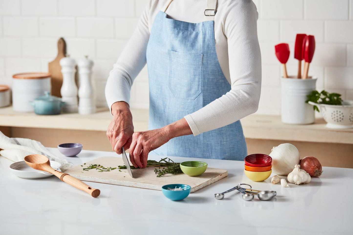Le Creuset Signature Stoneware Spoon Rest, 6 Inches, Marseille