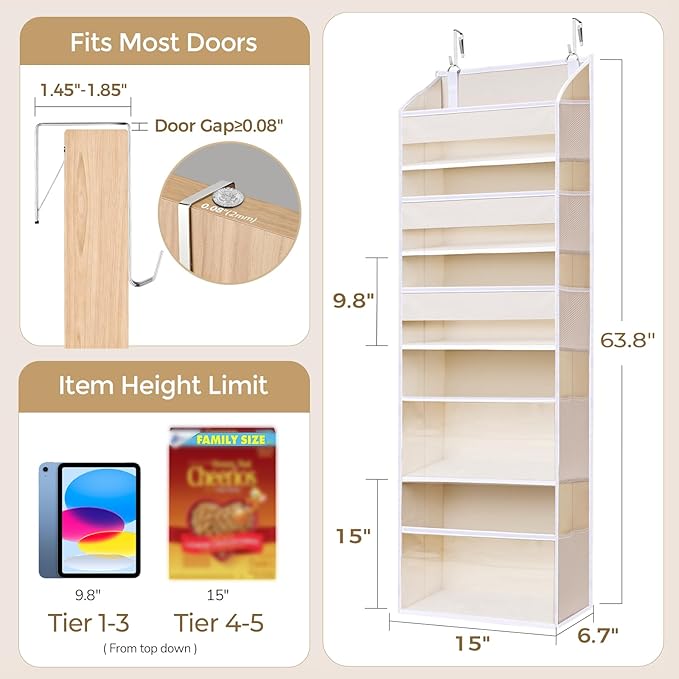 5 Tiers Over the Door Organizer