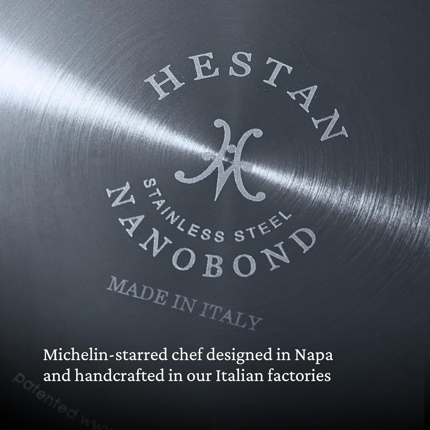 Hestan NanoBond Molecular Titanium Frying Pan, 8.5-Inch - PFAS-Free Stainless Steel Skillet, 4x Stronger, 1050°F Safe, Induction Compatible, Handcrafted Italy
