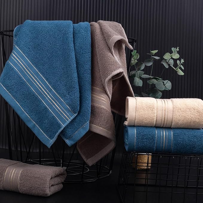 3 Pack Hand Towels for Bathroom, Cotton Soft Absorbent Decorative Hand Towel