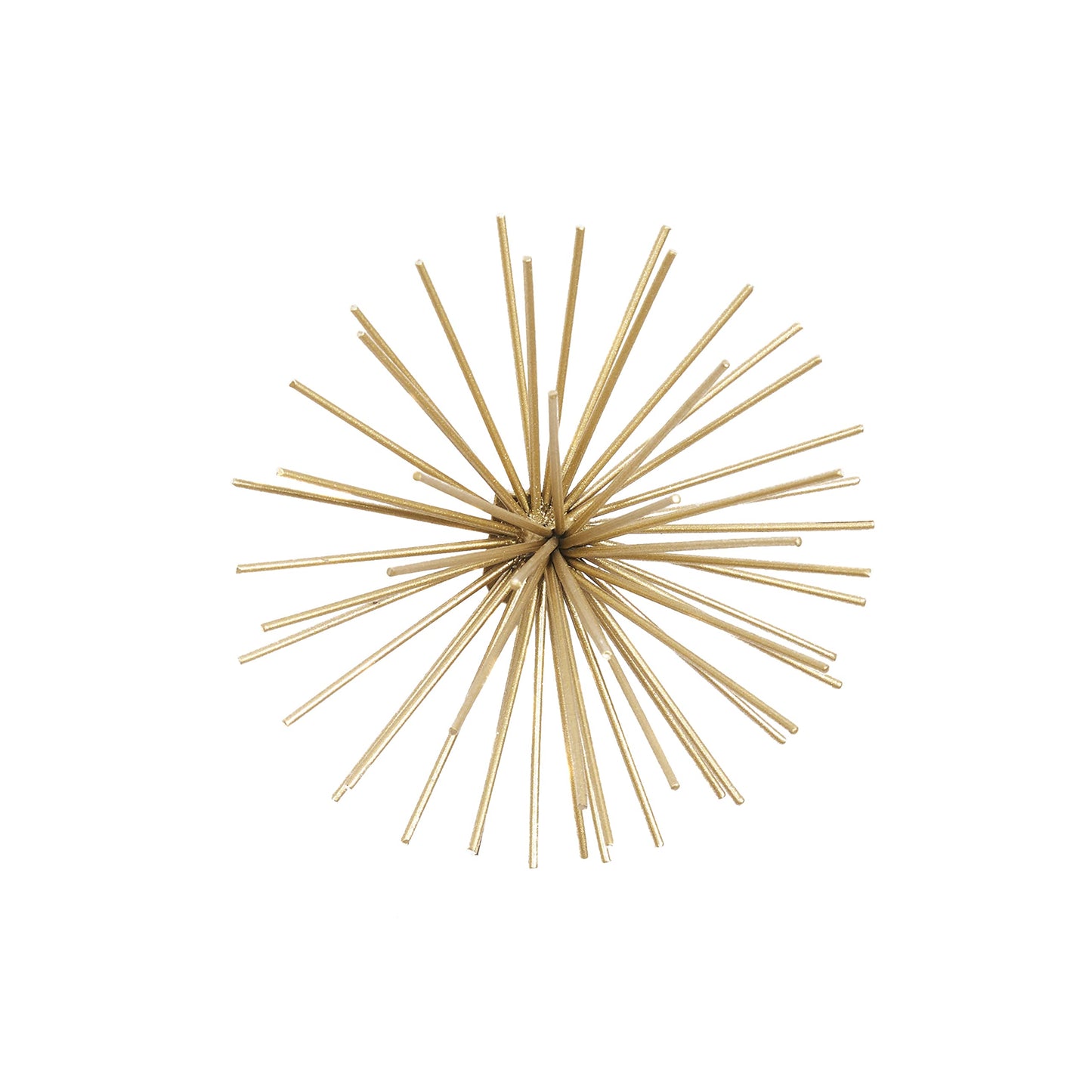 Deco 79 Metal Starburst 3D Long Spike Wall Decor, Set of 3 6", 9", 12"W, Gold