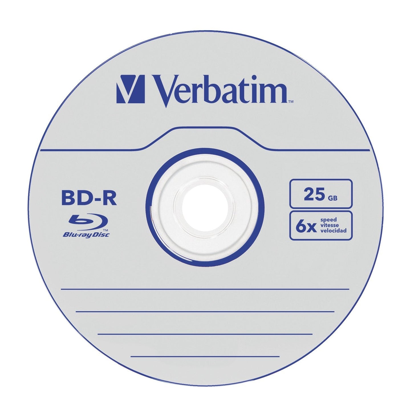 Verbatim BD-R SL Datalife - Blu-ray Disc 25 GB, 6x Burning Speed, Scratch Protection, 25-Pack Spindle, 99999