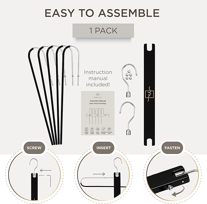 MORALVE Pants Hangers Space Saving
