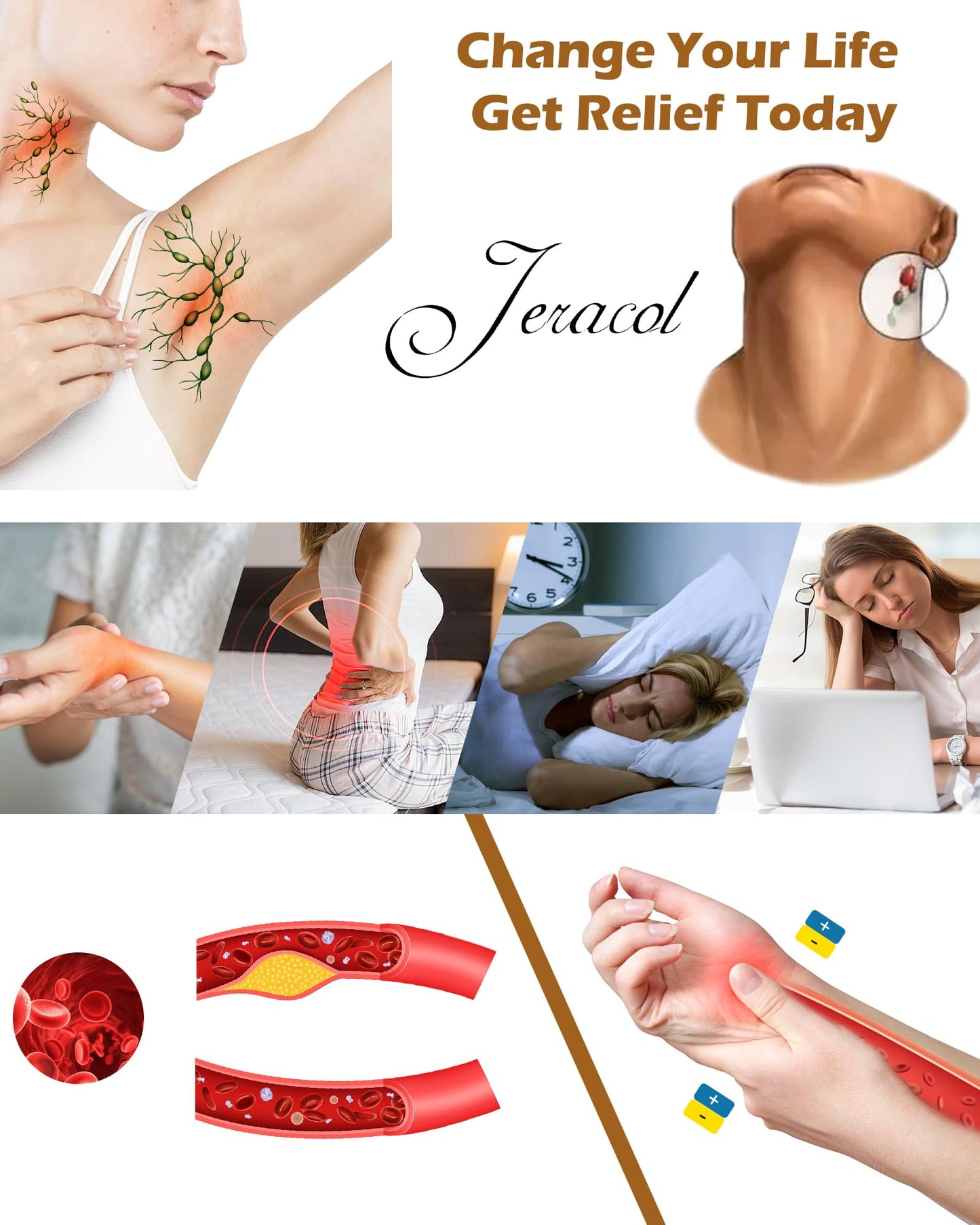 Jeracol Copper Magnetic Bracelets for Women,99.99% Solid Copper Women Wristband with Ultra Strength 3500 Guass Magnets,Adjustable Size Brazaletes with Remove Tool & Gift Box