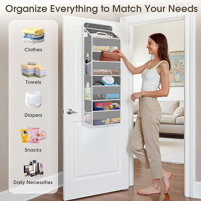 2 Pack Over The Door Organizer, Hanging Storage Organizer