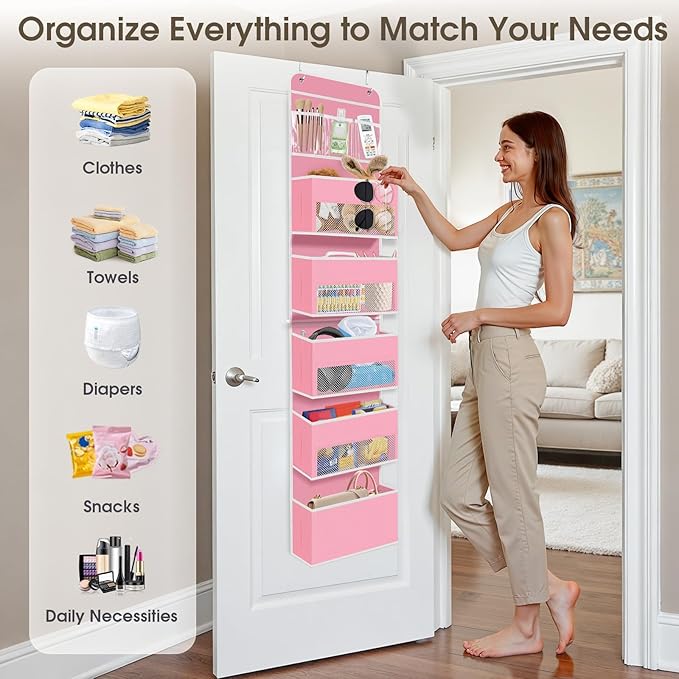 6-Tier Over The Door Organizer Hanging Storage Organizers