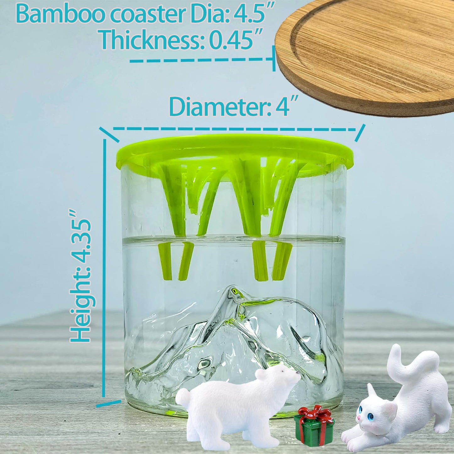 Versatile Plant Propagation Station Vase Hydroponic Planter Pot,Glass Plant Terrarium Kit,Fresh Indoor Herb Garden Kit| Christmas Birthday Gift for Gardener Women Mom Garden Lover | Home Office Decor