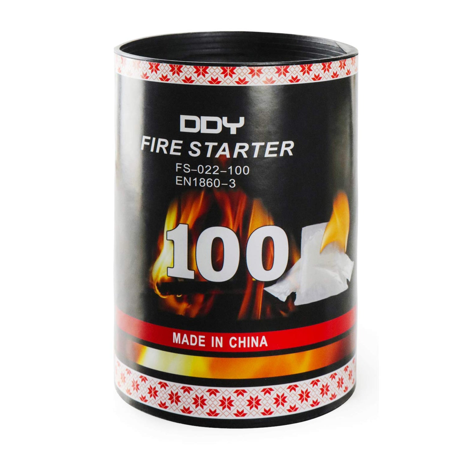 100 Pack Quick Fire Starters,Wax Cups Waterproof, Non Toxic Firelighter Natural Safe Cubes Burns up to 8 Min at Over 750° - 100%, Perfect for Fat Wood Stove Campfire, Start Charcoal Kit (Style1)