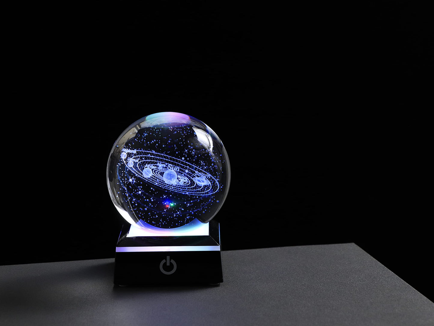Qianwei 3D Solar System Model Crystal Ball Astronomy Gifts Men Space Decor
