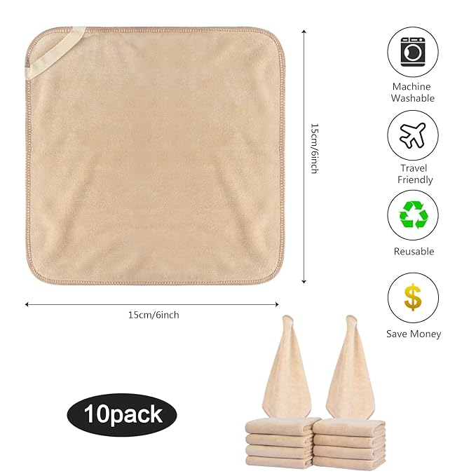 SINLAND Microfiber Facial Cloths Fast Drying Washcloth 12inch x 12inch