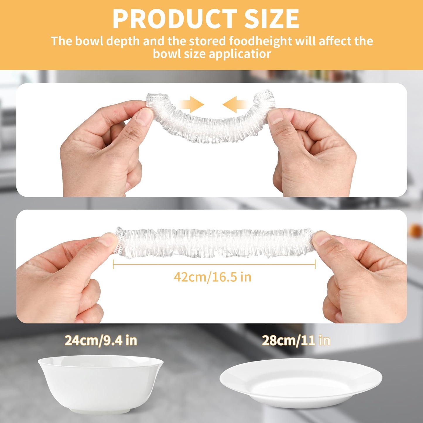 200 Bowl Covers Shower Caps for Sourdough Bread Proofing Large Elastic Reusable Plastic Wrap for Food Storage Baking Rising Meal-Prep Fermentation BPA-Free Keep Food Fresh