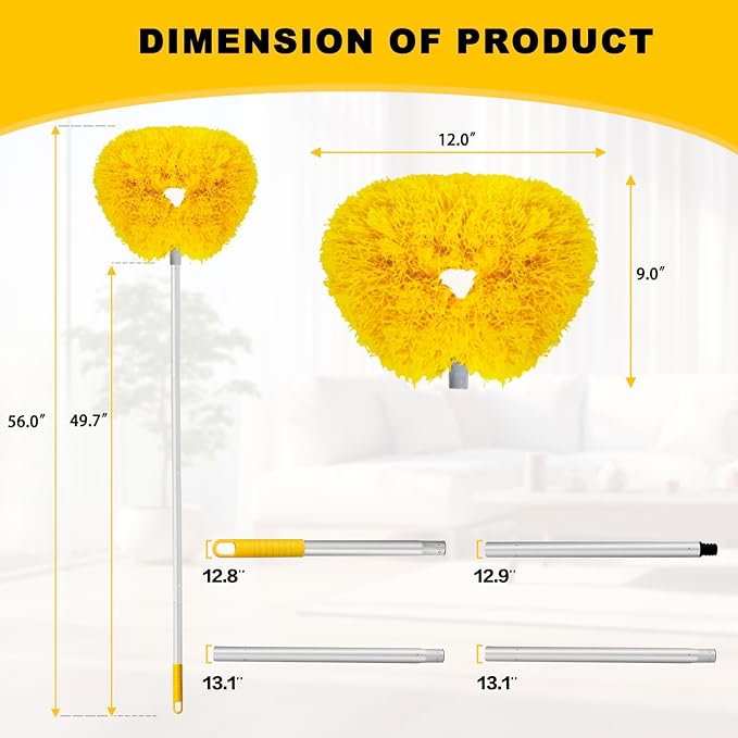 Ceiling Fan Cleaner Duster Reusable Microfiber Ceiling Fan Blade Cleaner