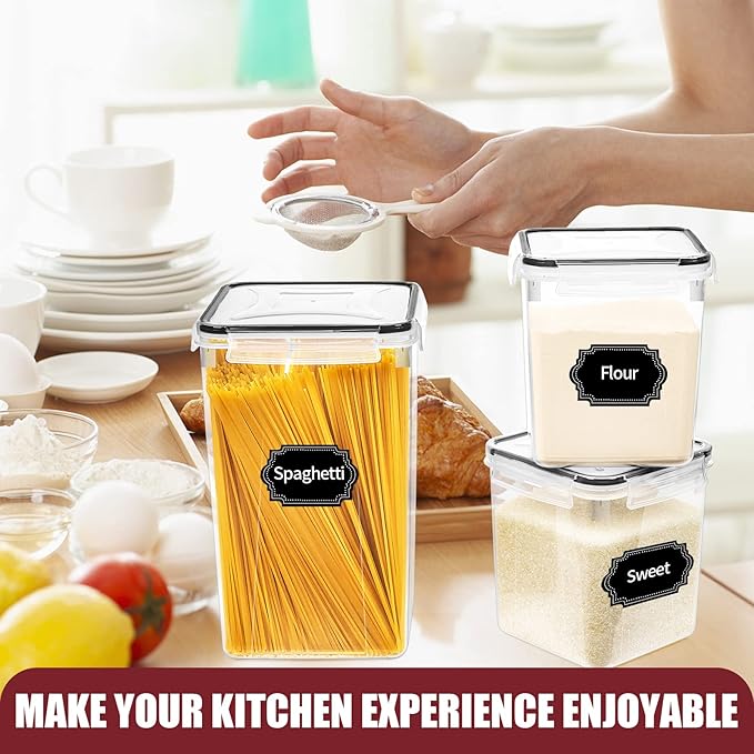 PRAKI Large Airtight Food Storage Containers