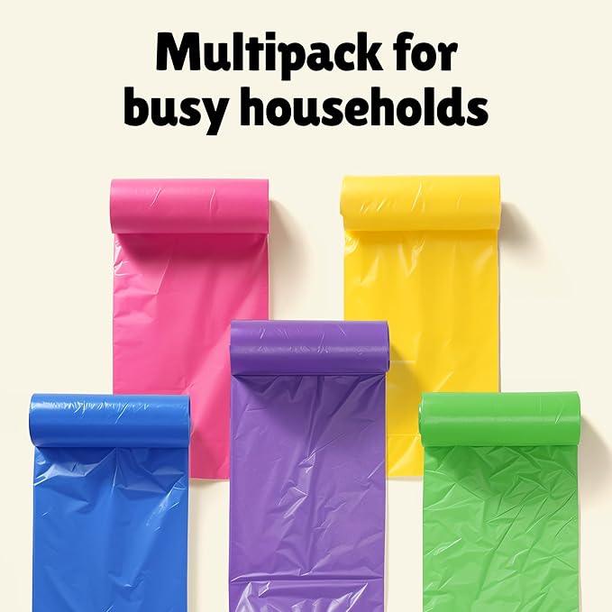 FORID 8 Gallon Trash Bags Multi Colored