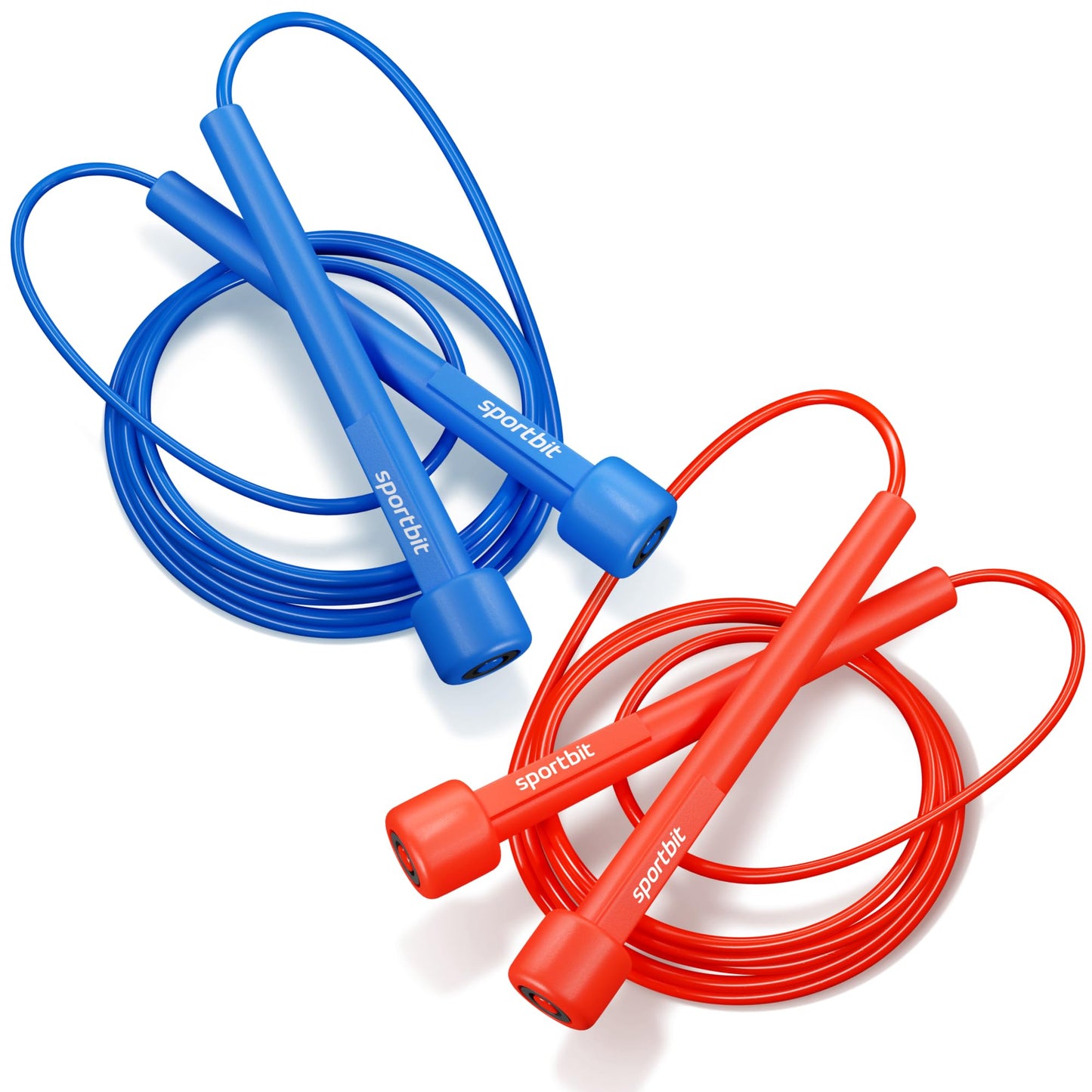 SPORTBIT Adjustable Jump Rope for Fitness - Jumping Rope for Women, Men. Lightweight Skipping Rope for Workout, Boxing, Exercise. Speed Jump Rope for Adults