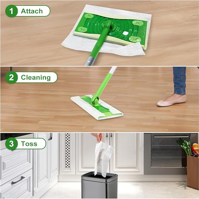 Orighty Dry Sweeping Cloths, Mop Pads Refills Compatible