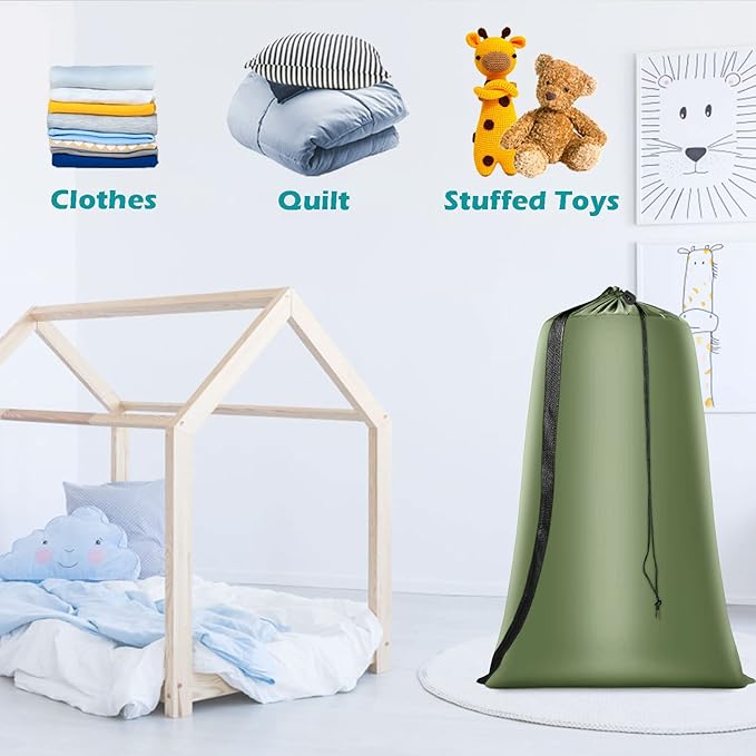 Heavy Duty Laundry Bag 2 Pack XL Nylon Laundry Bags