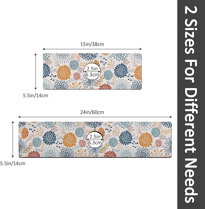 24" X 5.5" Kitchen Sink Splash Guard Faucet Mat Mandala Super Absorbent Fast