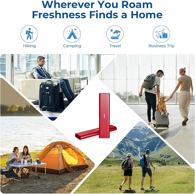 Wider Aluminum Toothbrush Travel Case, Portable Travel Toothbrush Holder