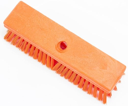 SPARTA Plastic Floor Scrub Brush, Brush Head Only, Deck Brush