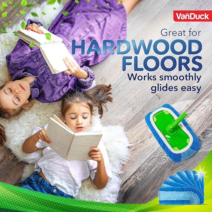 VanDuck Reusable Pet Heavy Duty Mop Pads Compatible
