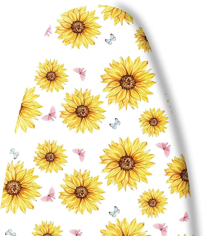 Extra Thick Ironing Board Cover and Pad, Summer Sunflowers 15x54 Ironing Board