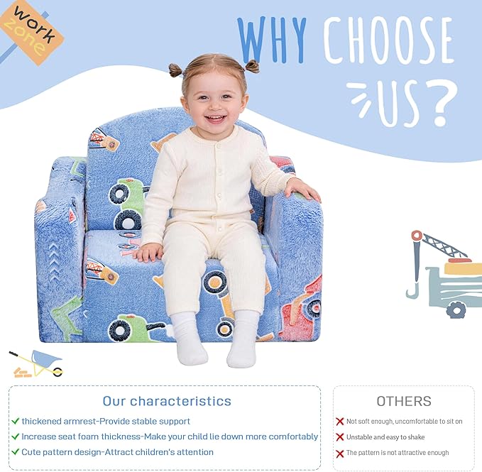 aodisman Thick Comfy Toddler Chair and Couch