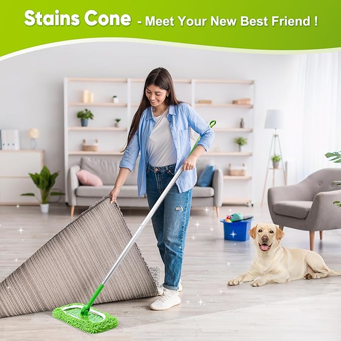 Reusable Mop Pads Fit Swiffer Sweeper, Washable Wet Mopping Cloths & Dry