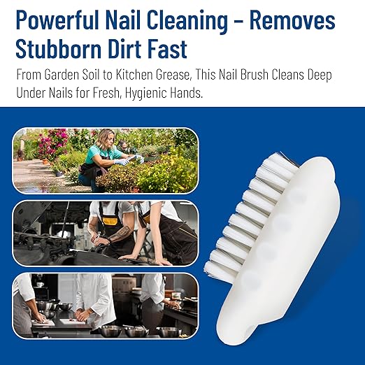 SPARTA Nail Scrub Brush Commercial-Grade, Heavy-Duty Hand and Fingernail Brush