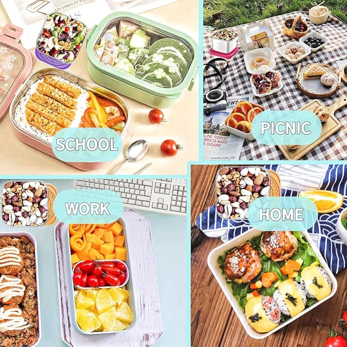6Pack 6oz Stainless Steel Snack Containers