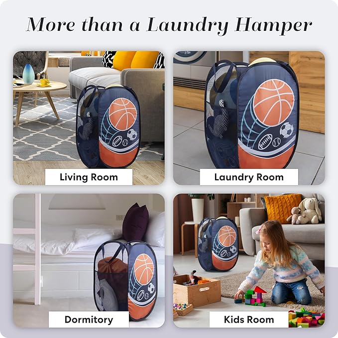 Handy Laundry Collapsible Mesh Pop Up Hamper
