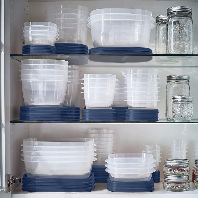 Rubbermaid EasyFindLids Food Storage Containers in Special-Edition Insignia Blue