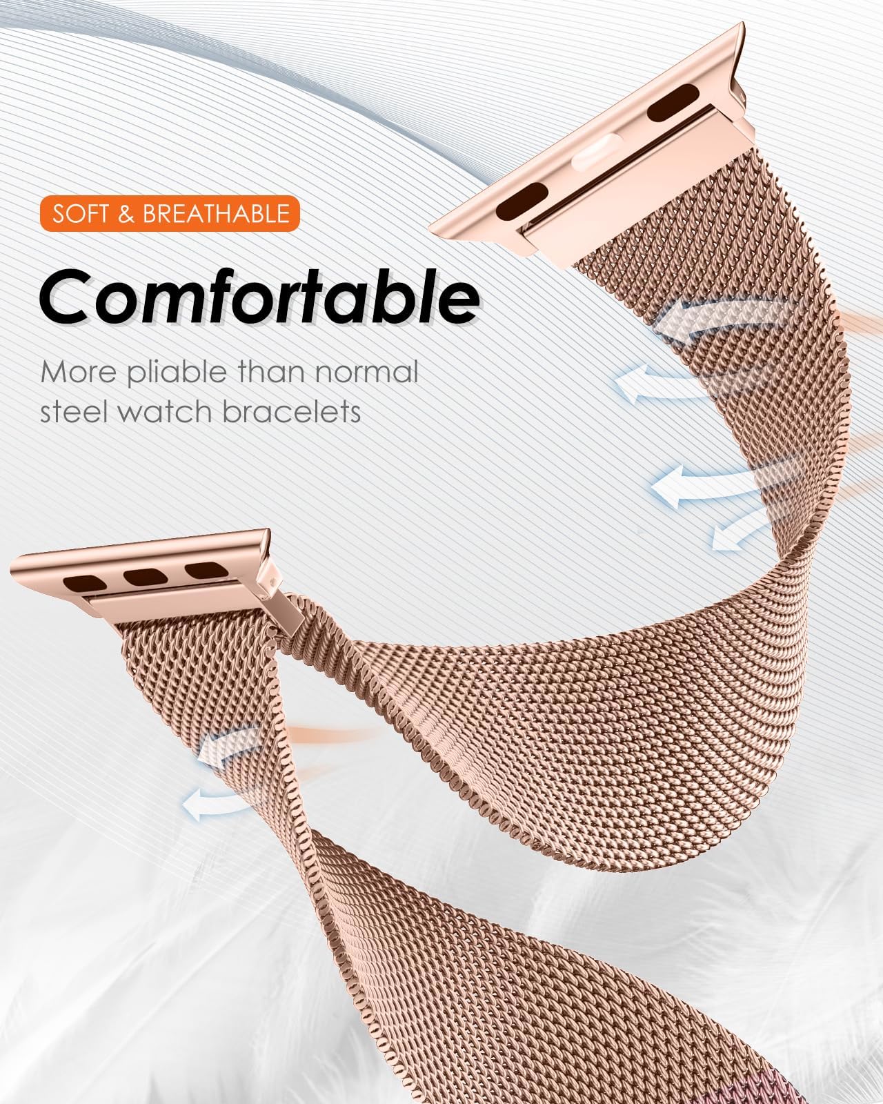 MRAIN-H Band Compatible with Apple Watch Straps 46mm 38mm 40mm 41mm 42mm 44mm 45mm 49mm for Women Men, Magnetic Adjustable Metal Bands for iWatch Strap Series 11 10 9 8 7 6 5 4 3 Ultra SE 3 2 1