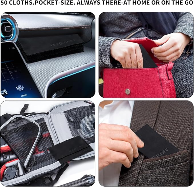 Eco-Fused Microfiber Cleaning Cloths