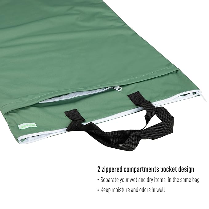 wegreeco Reusable Hanging Wet Dry Cloth Diaper Bag
