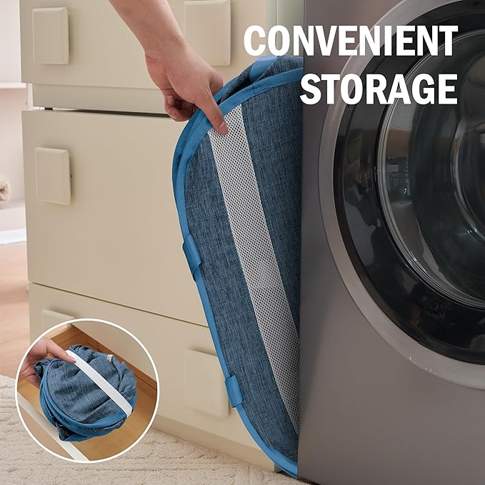 Collapsible Laundry Baskets, Foldable Tear Proof Pop Up Hamper