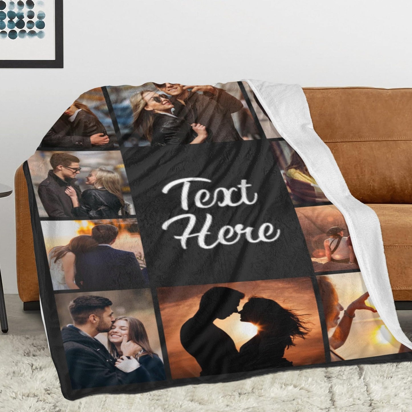 Custom Blanket with Picture Customized Thow Blankets Personalized Blanket Customizable Blanket Photo Blankets Customize Valentines Day Gifts for Her Him Girlfriend Boyfriend Wife Husband Mom Couple