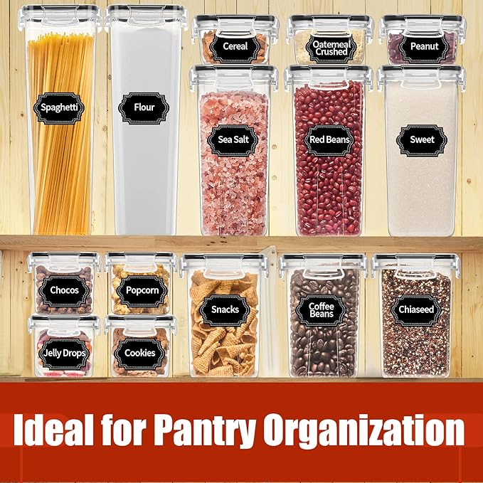PRAKI 30 Pack Airtight Food Storage Containers