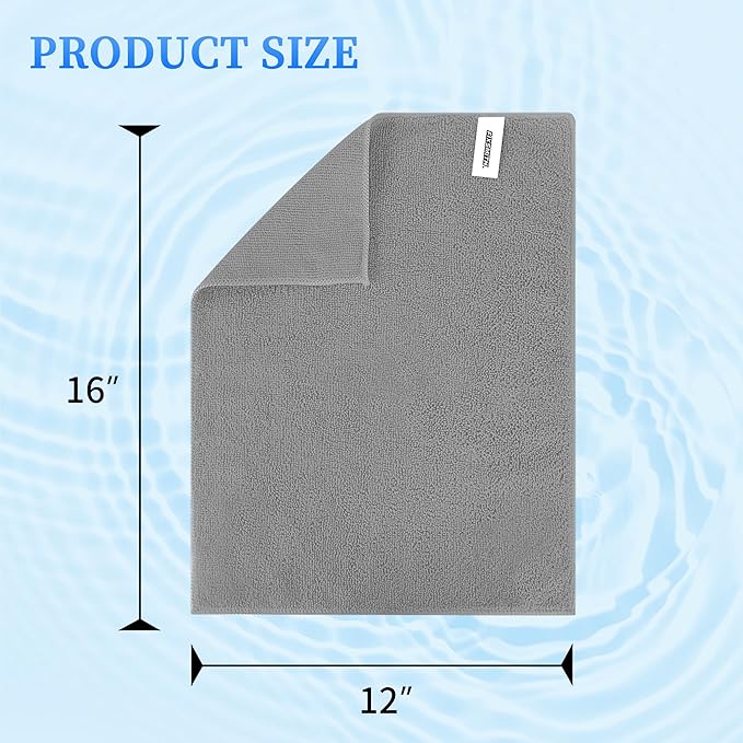 FIXSMITH Shop Towels-400 Pack, 12 x 16 in Microfiber Cleaning Cloth, Highly