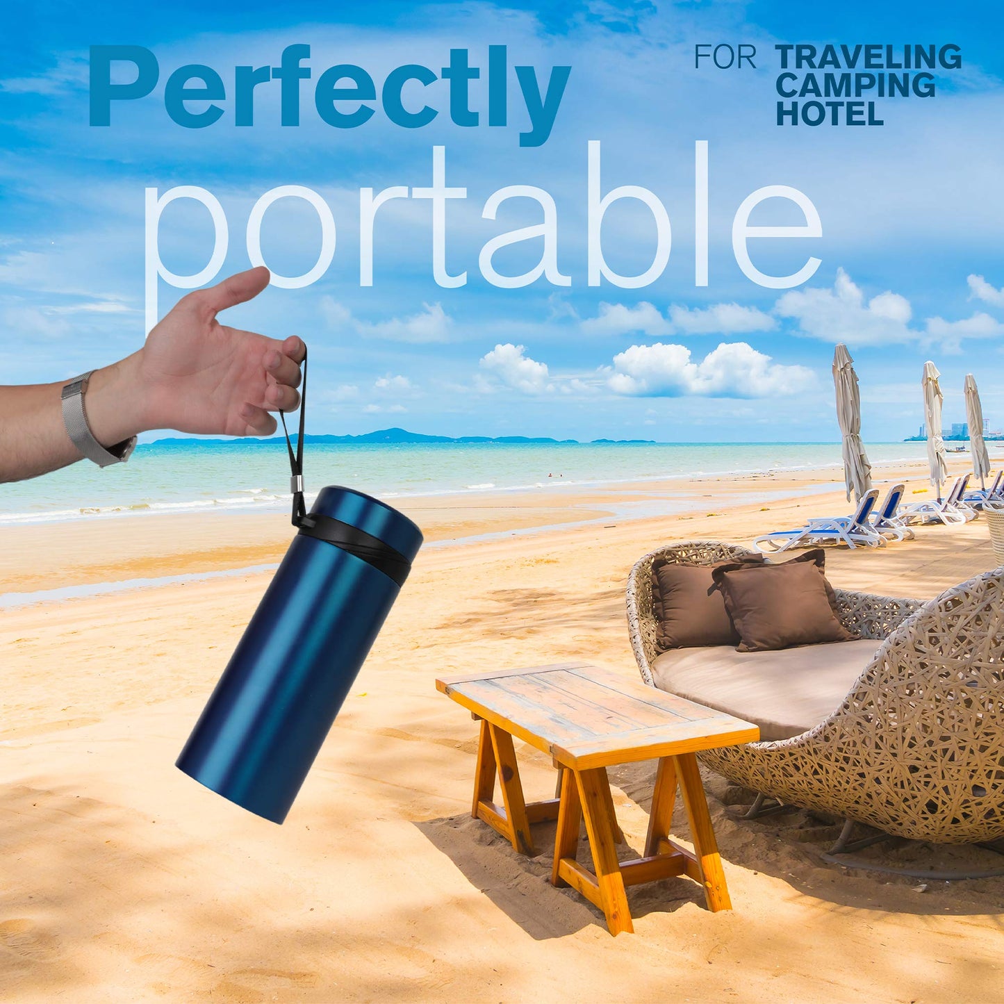4ALLFAMILY Explorer Insulin Cooler Travel Case 3-In-1 – Insulin Travel Case TSA Approved with 72h Cooling – Blue USB Powered Medicine Cooler + Ice Pack for Temperature-Sensitive Meds