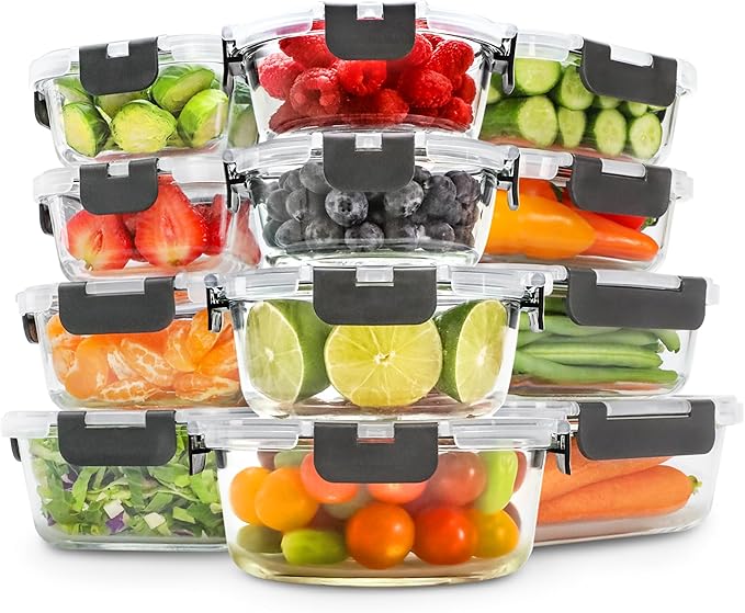 Freshware Glass Storage Containers