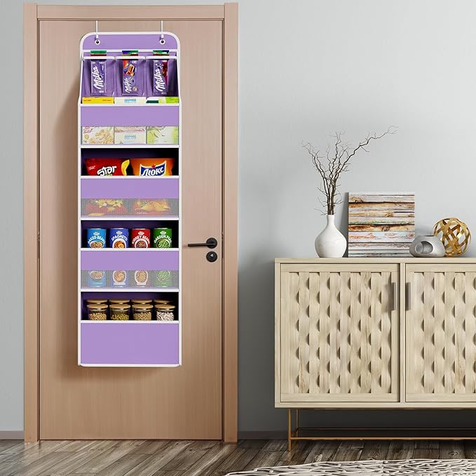 Univivi 5-Shelf Fabric Door Storage Over Door Hanging Organizer
