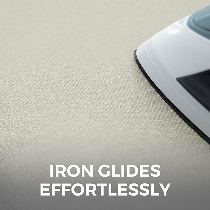 HOME GENIE Ironing Board Cover, Extra Thick Padding, Scorch Resistant Silicone