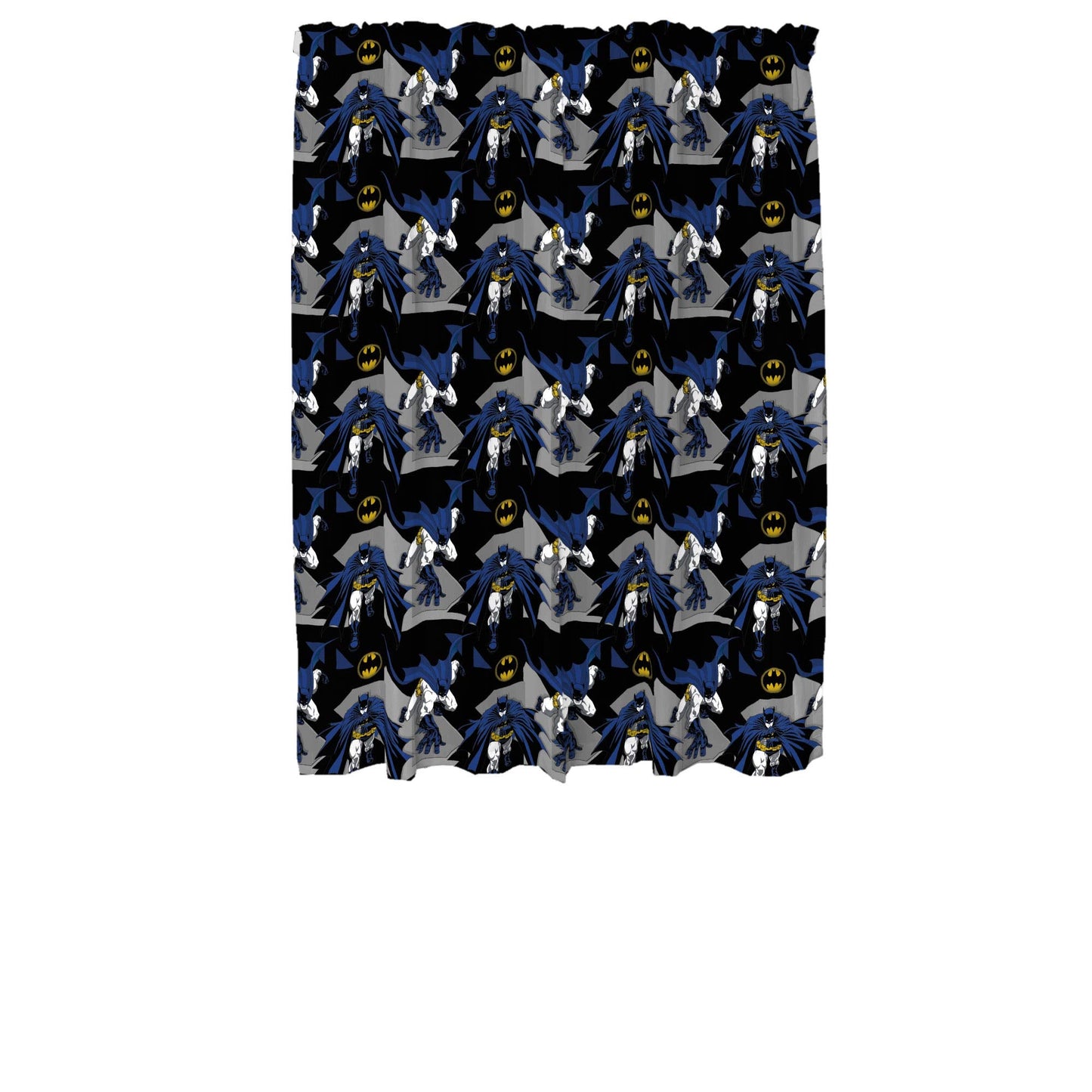 Franco Kids Room Window Curtains Drapes Set, 82 in x 63 in, Batman