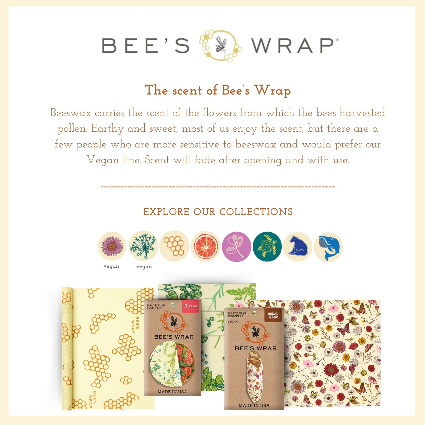 Bee's Wrap Beeswax Wraps for Food - Honeycomb Bread Wrap - Made in USA Reusable Bread Storage Bags - Organic & Eco-Friendly Alternative to Aluminum Foil, Sourdough Bags & Plastic Wrap