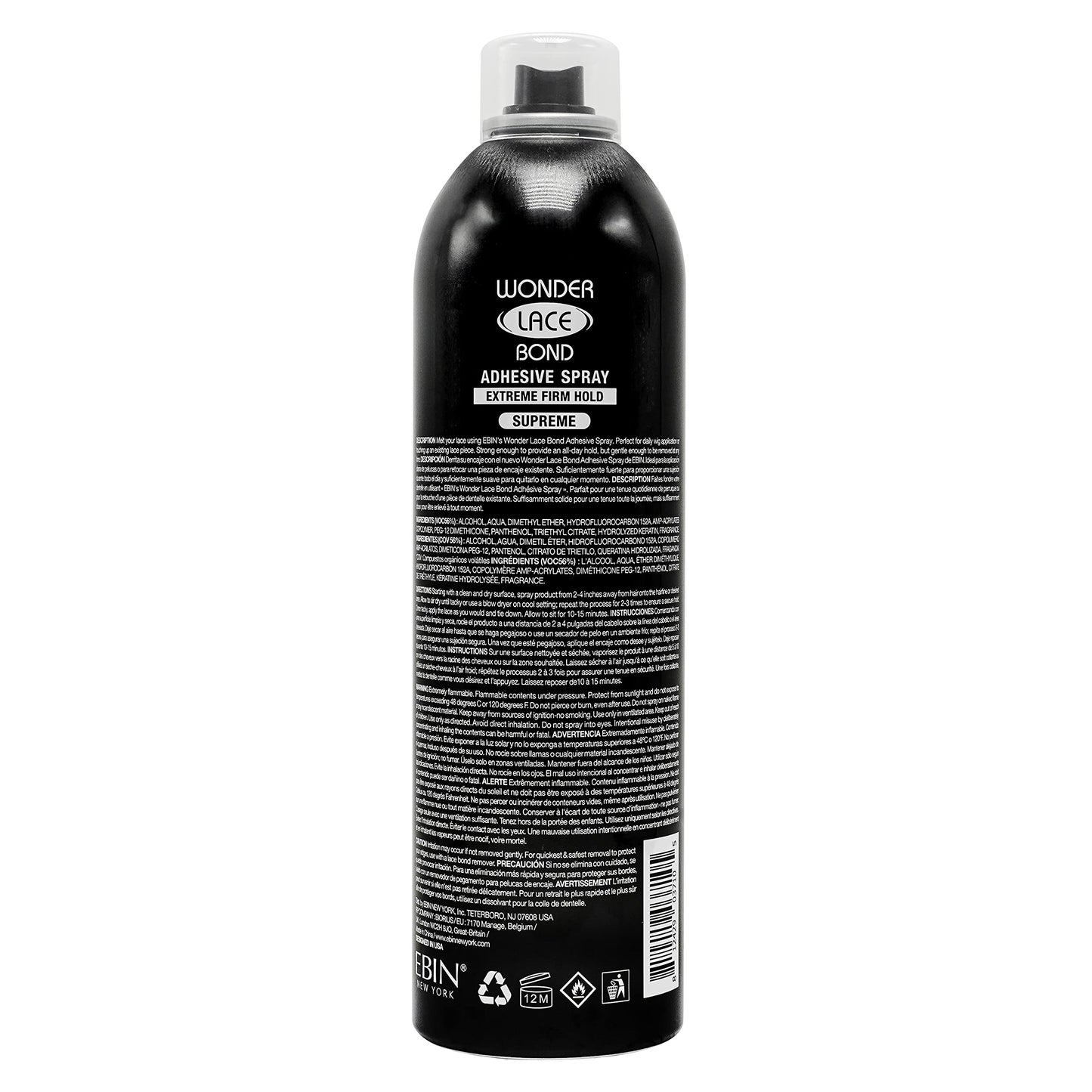 EBIN WONDER LACE BOND WIG ADHESIVE SPRAY - SUPREME (14.2OZ/ 420ML)
