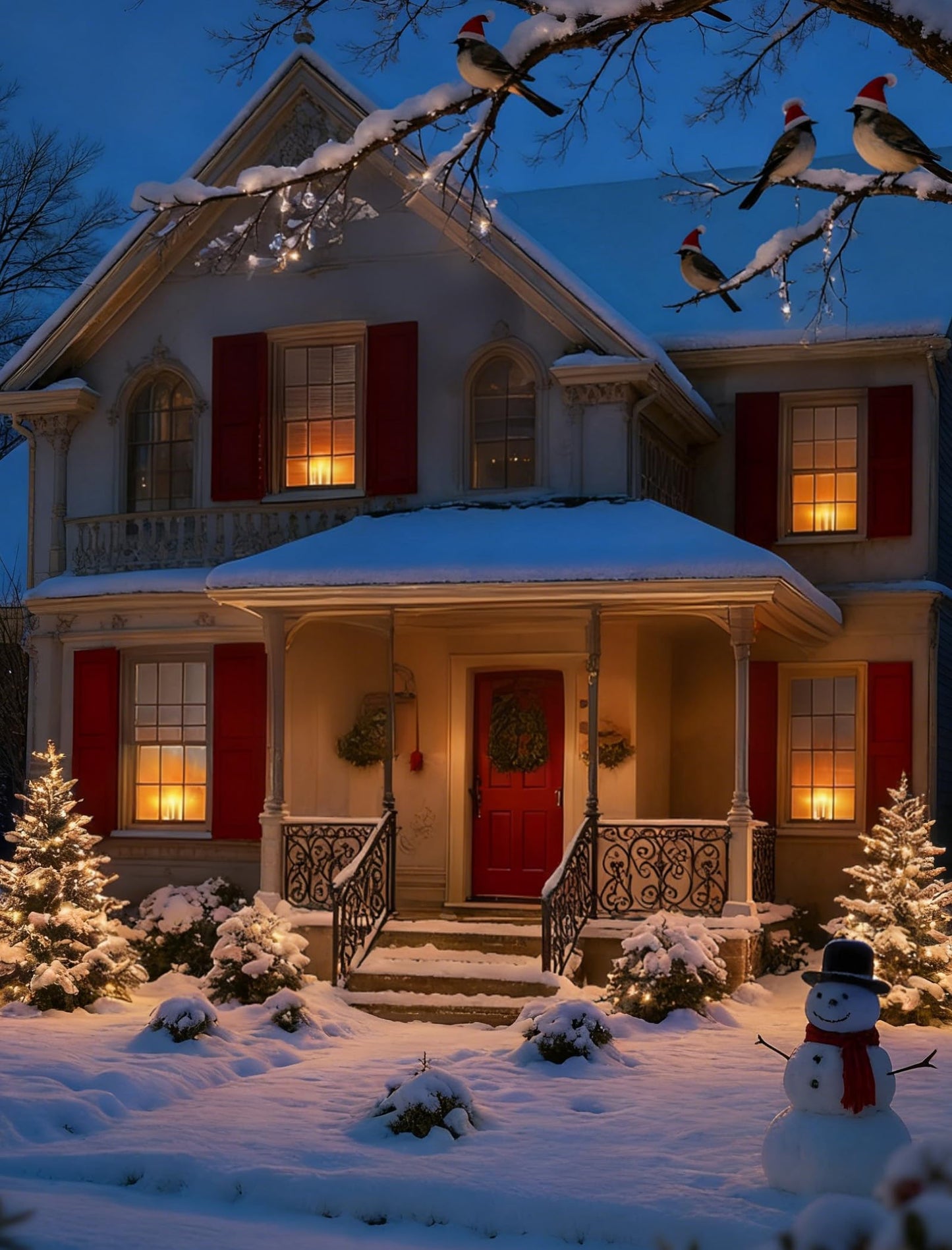 Romasaty 4 Pack Christmas Window Candle Lamps, Battery Operated Window Candle Lights with Automatic Timer and C26 3V LED Bulbs Candlestick for Indoor Windows Table Decor, 4 Suction Cups